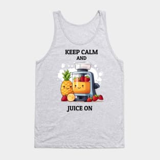 Fruit Juicer Keep Calm And Juice On Funny Health Novelty Tank Top